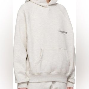Essentials Fear of God pullover hoodie- Light heather oatmeal